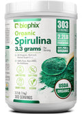 Biophix Organic Spirulina Powder - 2.2 Lbs, 100% Pure, Vegan, Non-GMO, USDA Certified