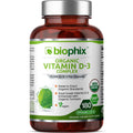 Biophix Organic Vitamin D-3 Complex 10000 IU – 180 Vcaps with Turmeric | High-Potency for Strong Bones & Immune Health