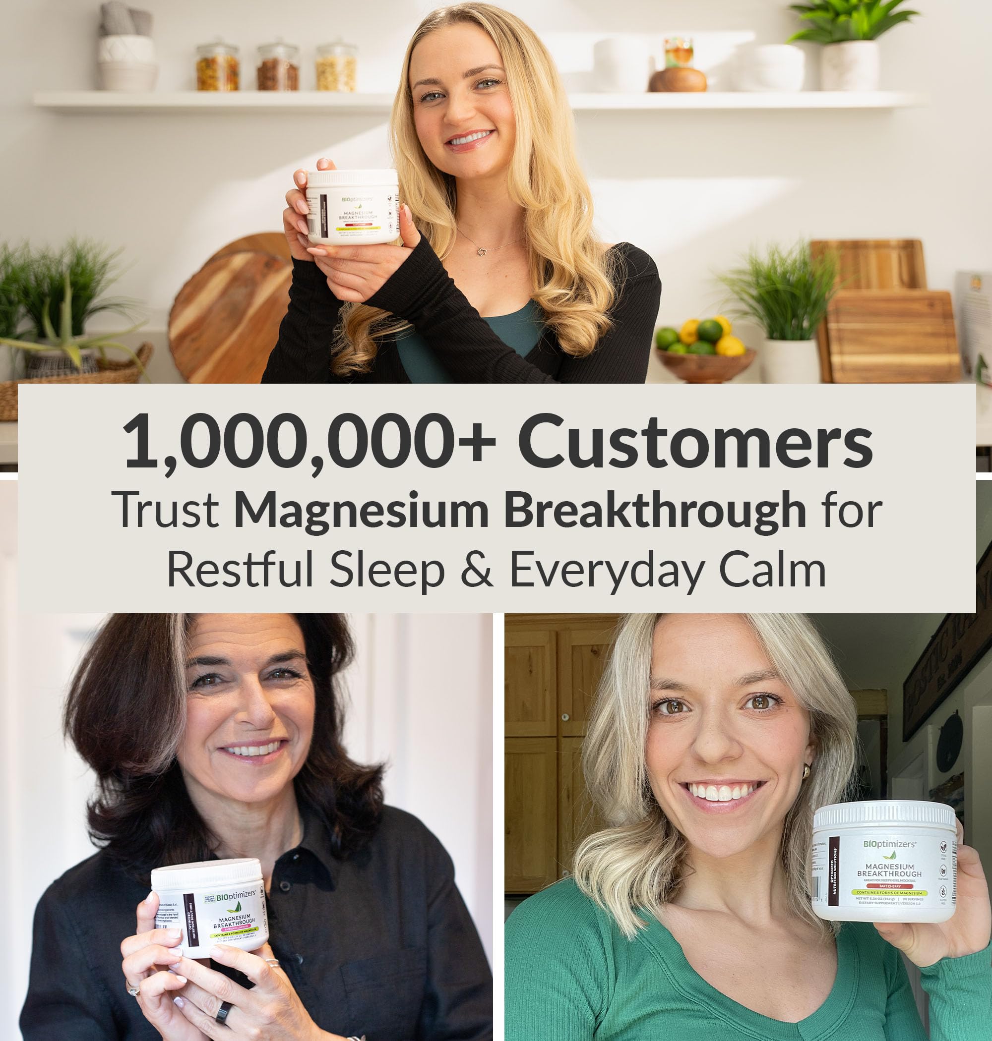 BIOptimizers Magnesium Breakthrough Drink – 8 Forms, Electrolytes, Banana Mango
