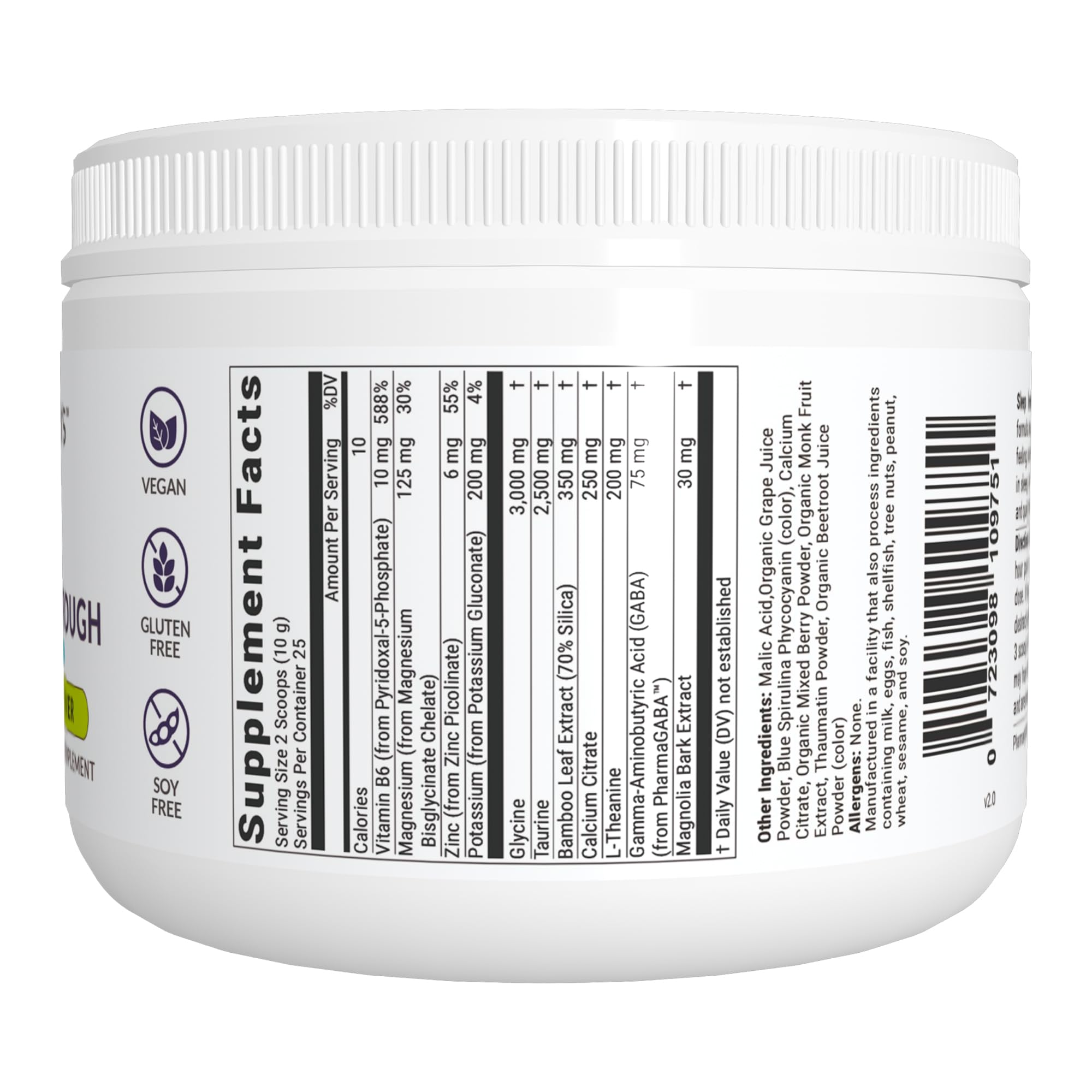 BIOptimizers Sleep Breakthrough 2.0 – Melatonin-Free Sleep Support Powder (Blue Berry Dreams)