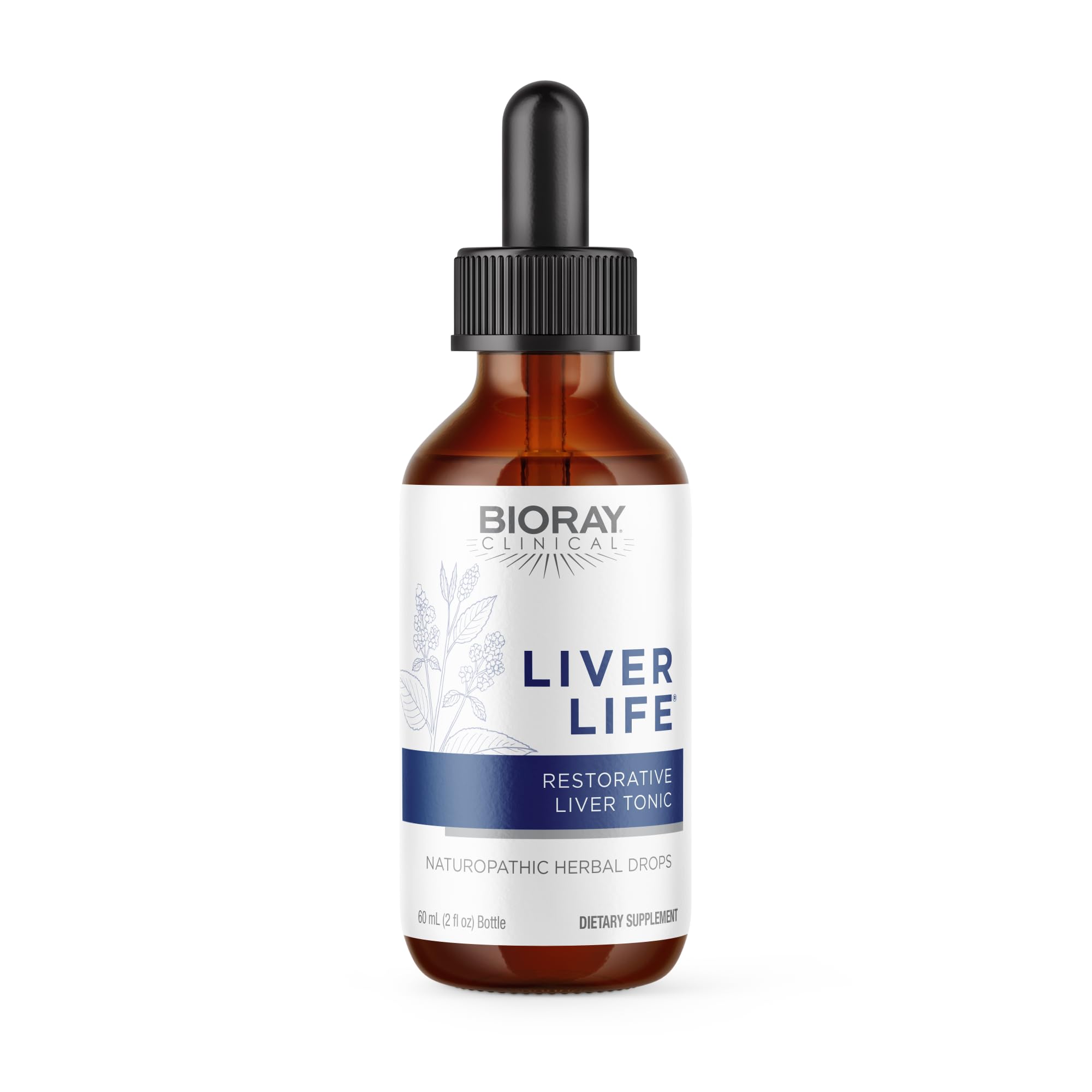 BIORAY Clinical Liver Life 2 oz | Liver Support Tincture | Non-GMO, Vegetarian, Gluten Free