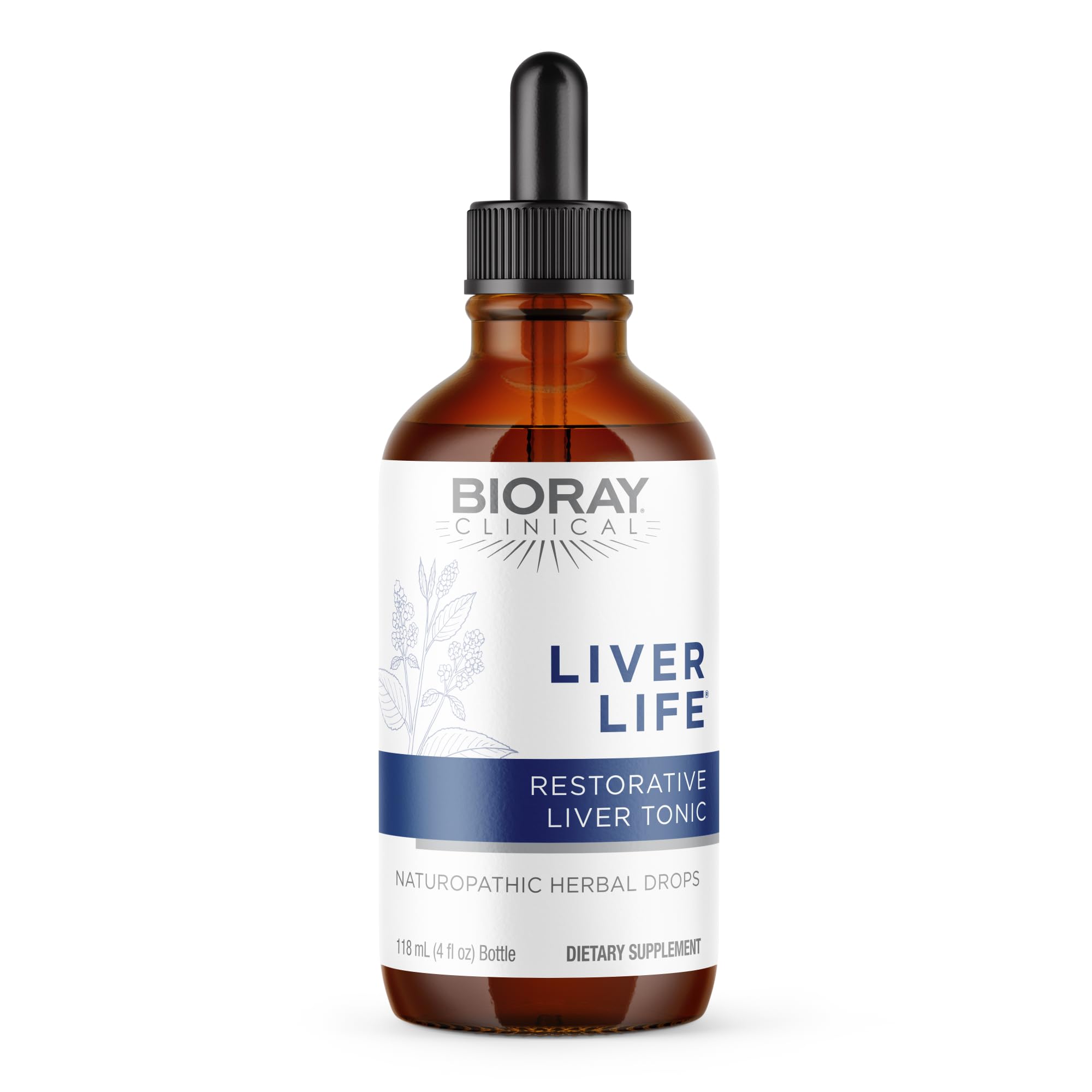 BIORAY Clinical Liver Life – Liver Support Tincture 4 oz | Non-GMO, Vegetarian, Gluten Free
