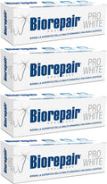 Biorepair Pro White Whitening Toothpaste with microRepair – 75ml Tubes Pack of 4 (Italian Import)
