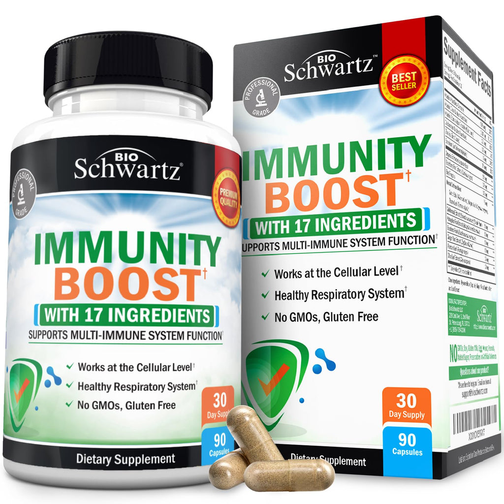 BioSchwartz Immune Support Supplement | Vitamin C, Zinc & Elderberry