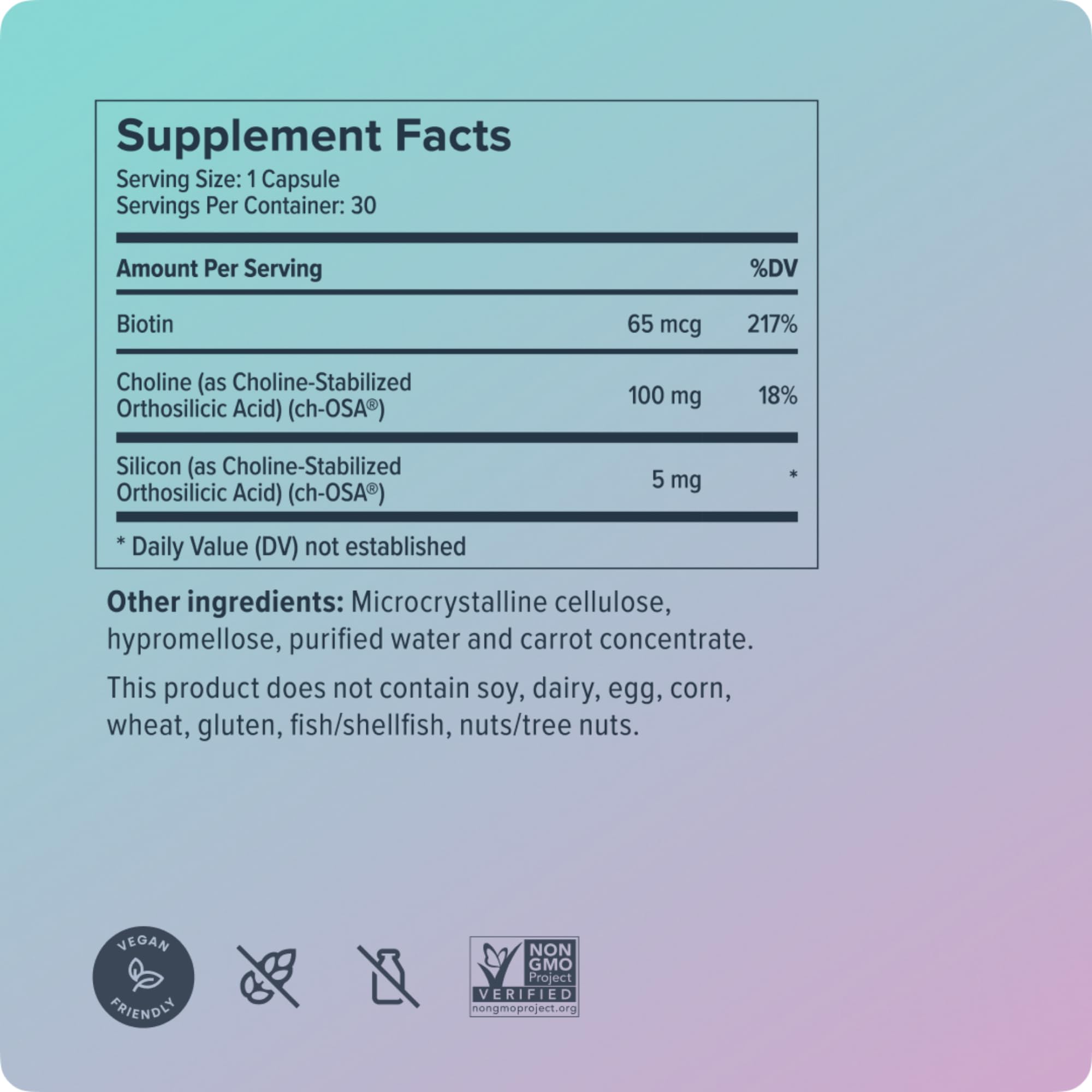 Biosil Advanced Hair + Nail Care – Growth Vitamins for Women | Patented ch-OSA | 15-Day Supply