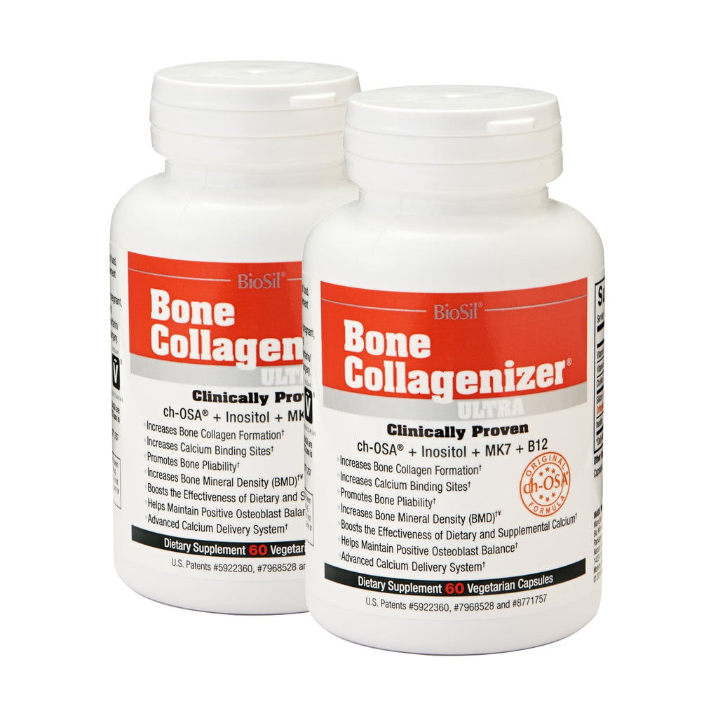 BioSil Bone Collagenizer Ultra – 60 Veggie Capsules (Pack of 2)