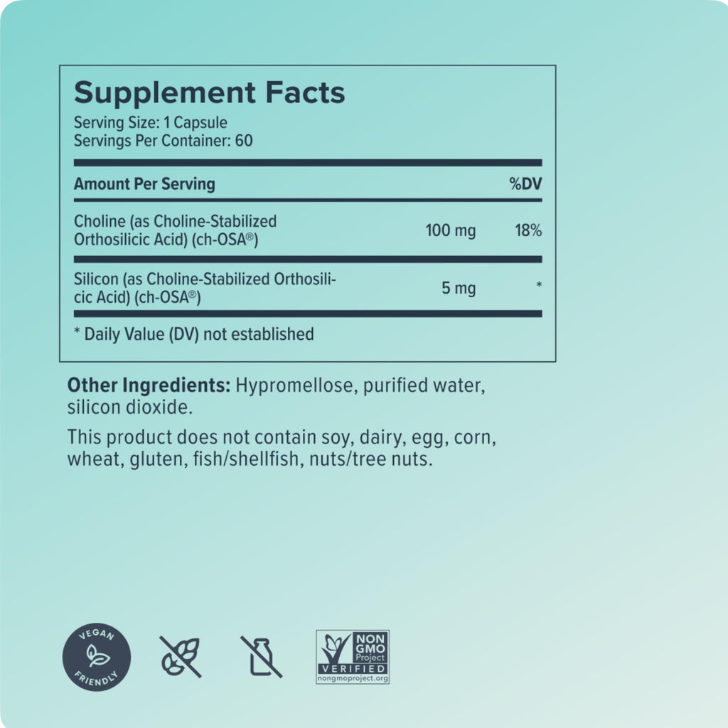 Biosil Collagen Booster Supplement - 60 Liquid Capsules, Pack of 2 - Patented ch-OSA Activator for Skin, Hair, Nails & Joints - Supports Natural Production - 60-Day Supply