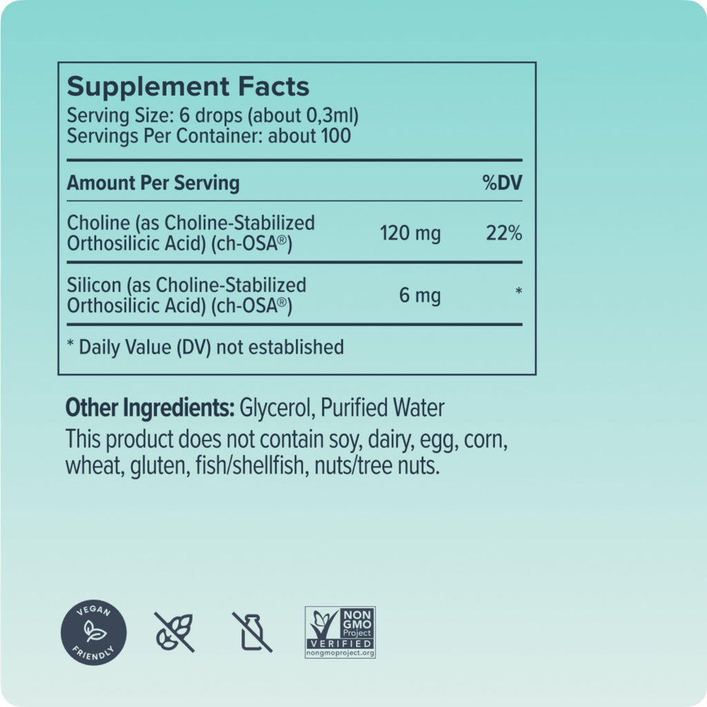 Biosil Collagen Booster Drops – 0.5 fl oz (Pack of 2) with Patented ch-OSA Activator