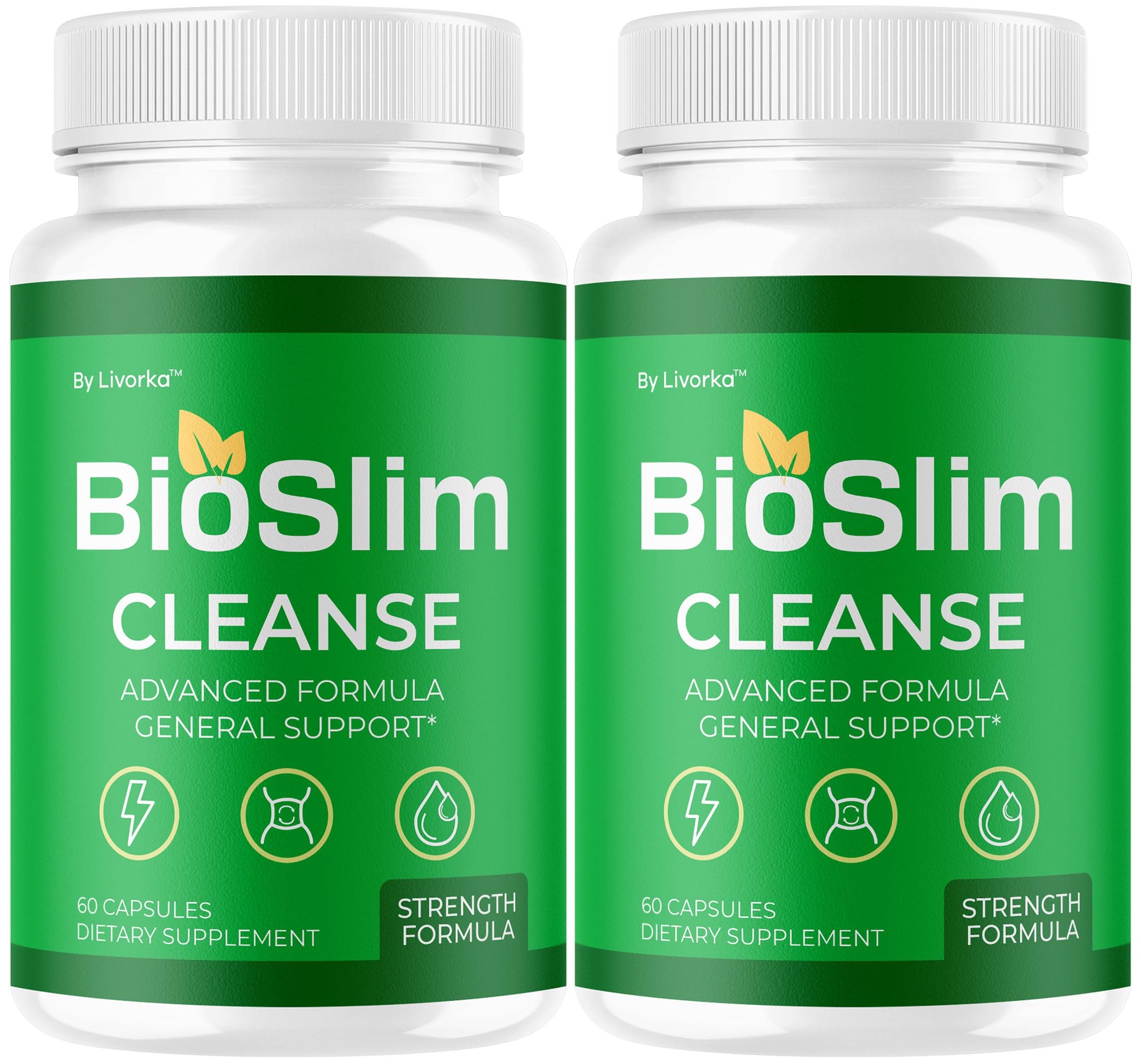 LIVORKA BioSlim Cleanse Capsules (2 Pack) Digestive Support & Wellness