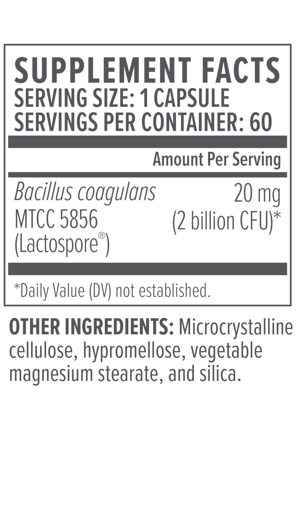 Biote Nutraceuticals Bacillus Coagulans – Gut & Digestive Health (60 Capsules)