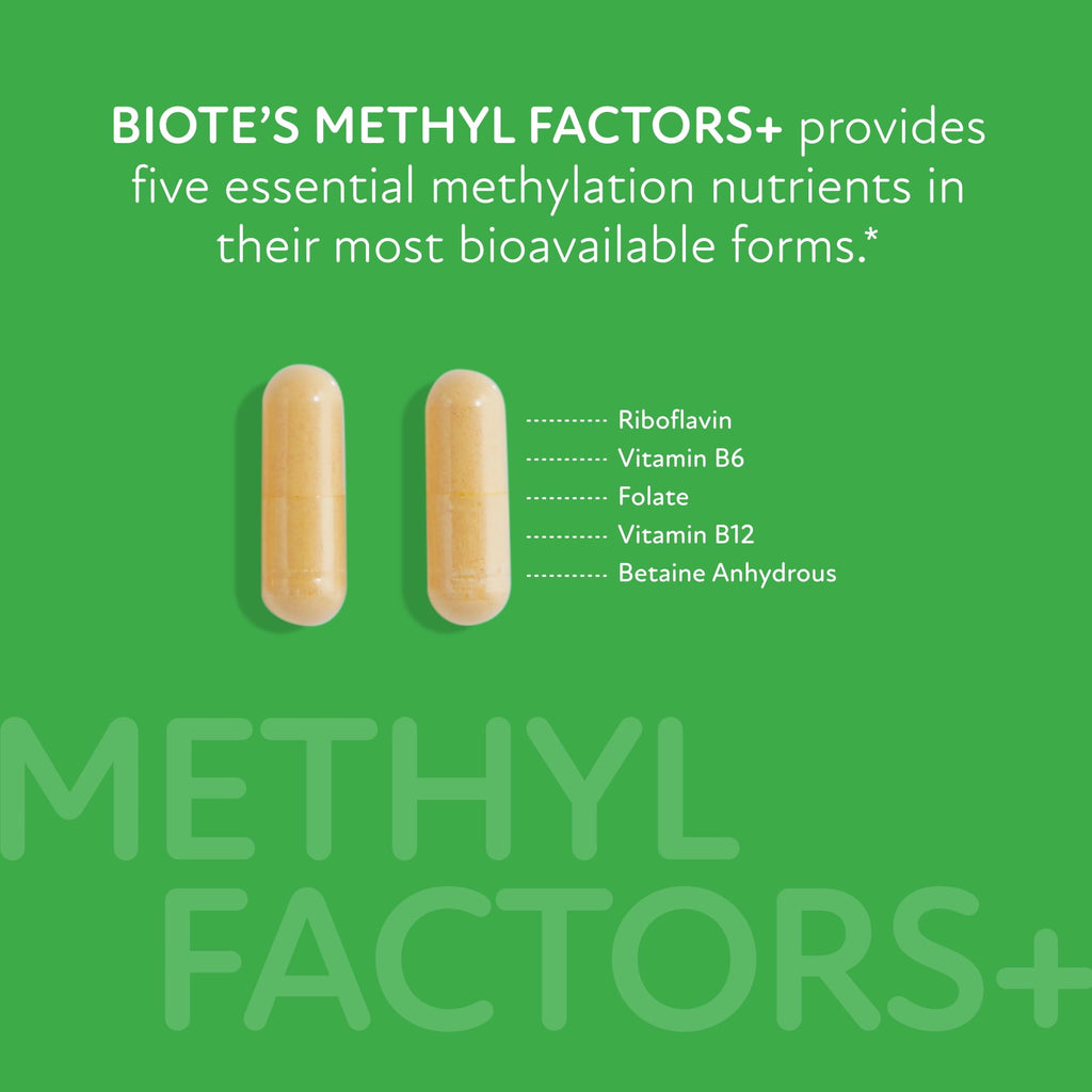 Biote Methyl Factors+ – Circulation + Mood, 90 Capsules