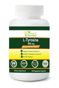 Biotech Nutritions L-Tyrosine 500 mg – 120 Veggie Capsules | Made in USA, Non-GMO, Gelatin Free