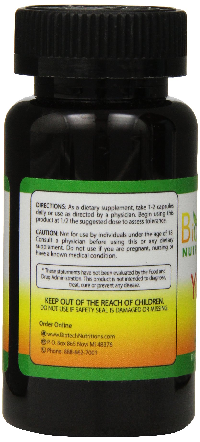 Biotech Nutritions Yohimbine HCl Dietary Supplement, 120 Count