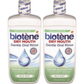 Biotène Moisturizing Oral Rinse Mild Mint 16 fl oz (Pack of 2) | Dry Mouth Relief
