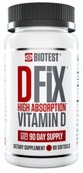 Biotest D Fix - 5000 IU Vitamin D3 Softgels | 90 Servings