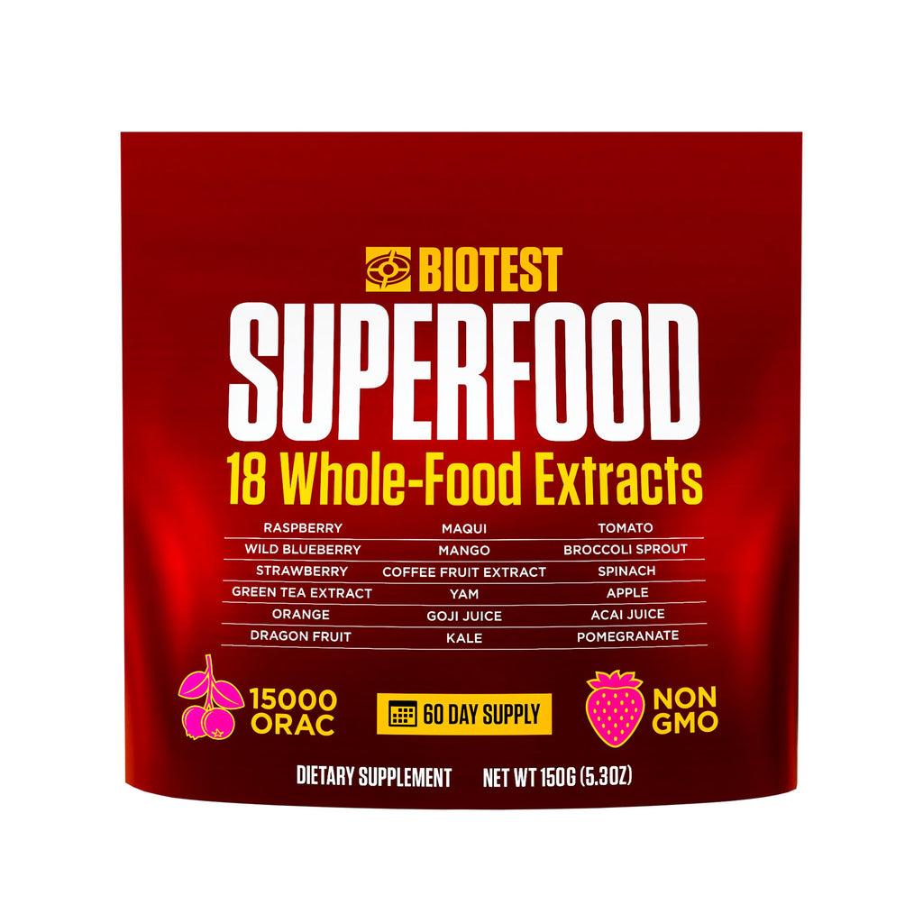 Biotest Superfood Berry-Dense Polyphenols – Blueberry, Raspberry, Strawberry & Maqui (30 Servings)