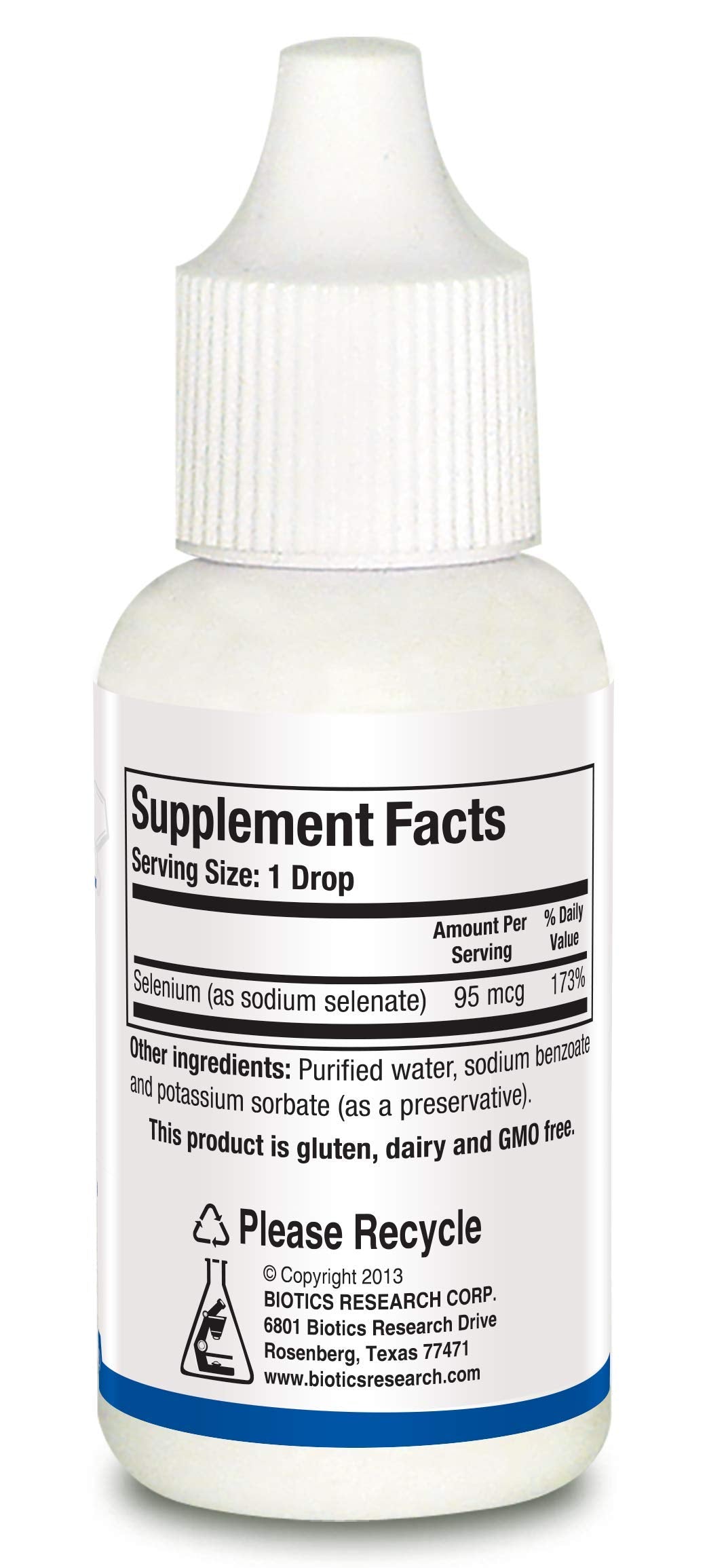 Biotics Research Aqueous Selenium Liquid Formula – 95 mcg – 0.5 fl oz Pack of 2