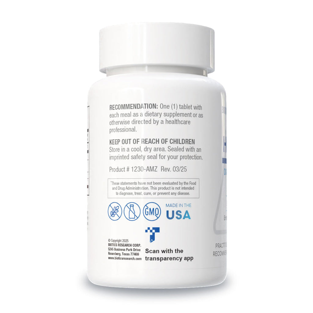 Biotics Research HCl Plus – Digestive Support with Betaine HCl, Pepsin & Glutamic Acid | 90 Tabs (Pack of 2)