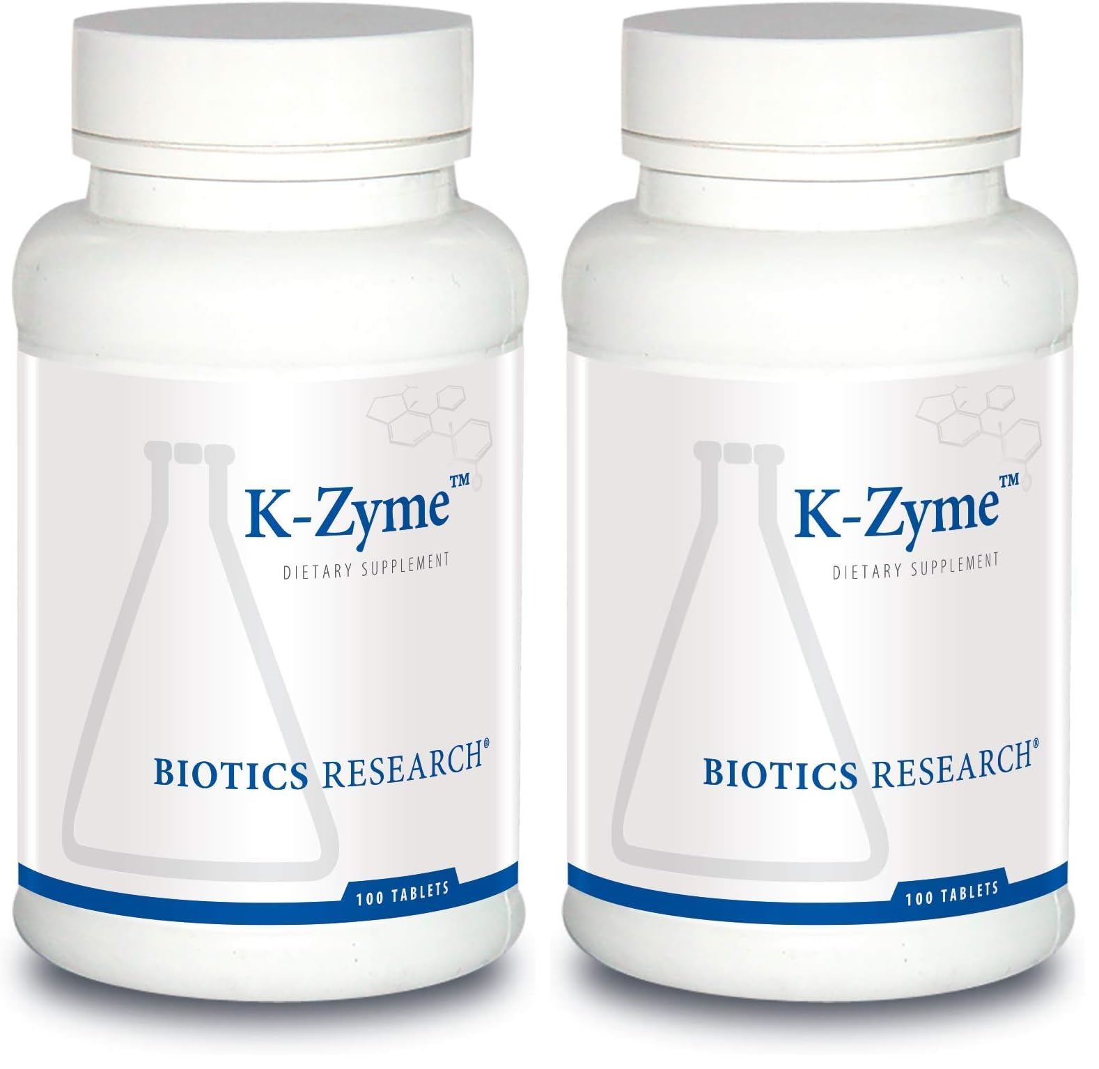 Biotics Research K Zyme Potassium 99 mg – 100 Tablets (Pack of 2) | Supports Cardiovascular Function & Electrolyte Balance
