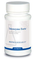 Biotics Research Intenzyme Forte™ Proteolytic Pancreatic Enzymes – Protein Digestion Support | Immune & Circulatory Health | 50 Tablets