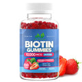 Biotin 10,000mcg Gummies for Hair, Skin & Nails – 100 Count | Vegan, Gluten-Free