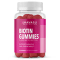Biotin Gummies 5000mcg for Hair, Skin & Nails – Vegan Vitamin B7, Strawberry Flavor, 90 Count