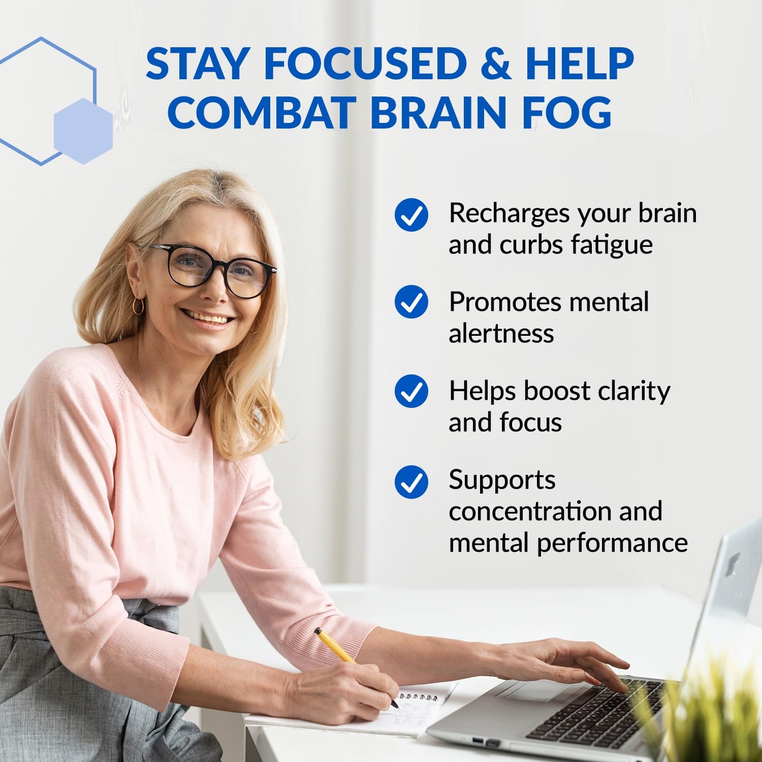 BioTrust Brain Bright – Daily Nootropic Boost for Focus, Concentration, Mental Clarity – Caffeine Free Nootropics Brain Support Supplement – Thai Ginger, Ginkgo, Folate, L-Theanine – 30 Servings
