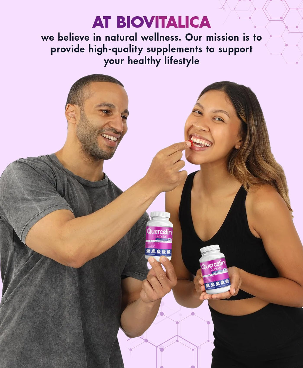 BioVitalica Quercetin Gummies 2-Pack – Immune Support with Quercetin, Zinc & Vitamin C