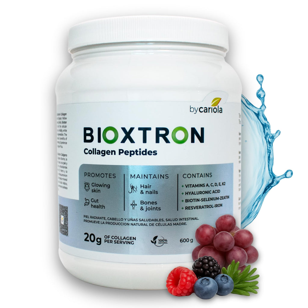 Bioxtron Collagen Peptides Powder – Unflavored Type I Bovine, 600g (30 Servings) with Hyaluronic Acid & Biotin