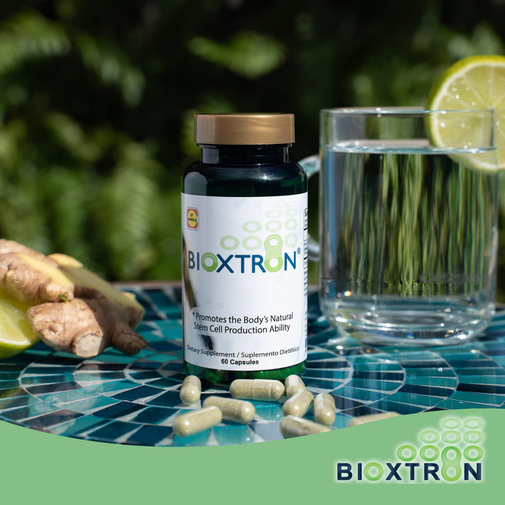 Bioxtron Natural Stem Cell Supplement Capsules - Blue Green Algae & Spirulina | 60 Capsules