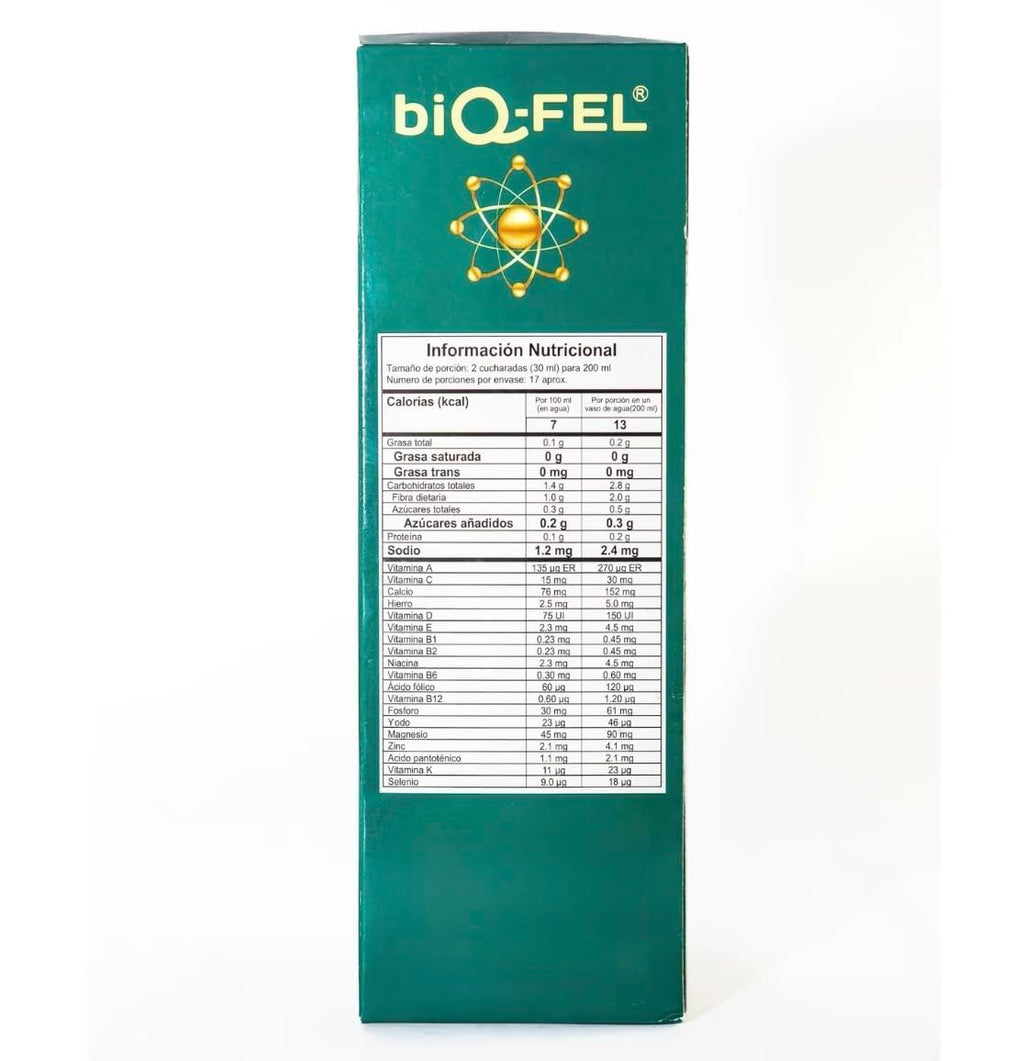 BiQFEL Daily Multivitamic for Men and Women – Liquid 500ml, Natural Extracts, Energy & Focus