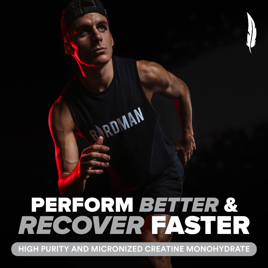 BIRDMAN Micronized Creatine Monohydrate Powder – 80 Servings (5g) | Vegan, Gluten Free, Sugar Free | 0.8 lb