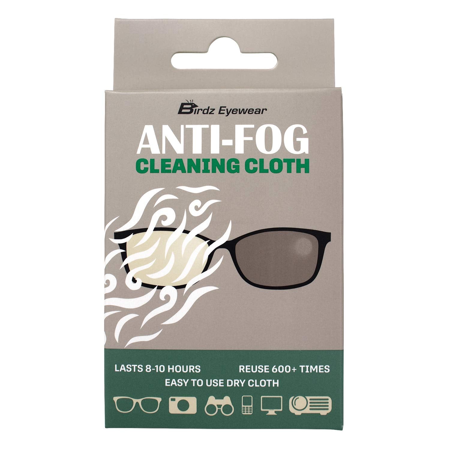 Birdz Anti-Fog Cloth - Reusable, Fog-Free Glasses & Goggles