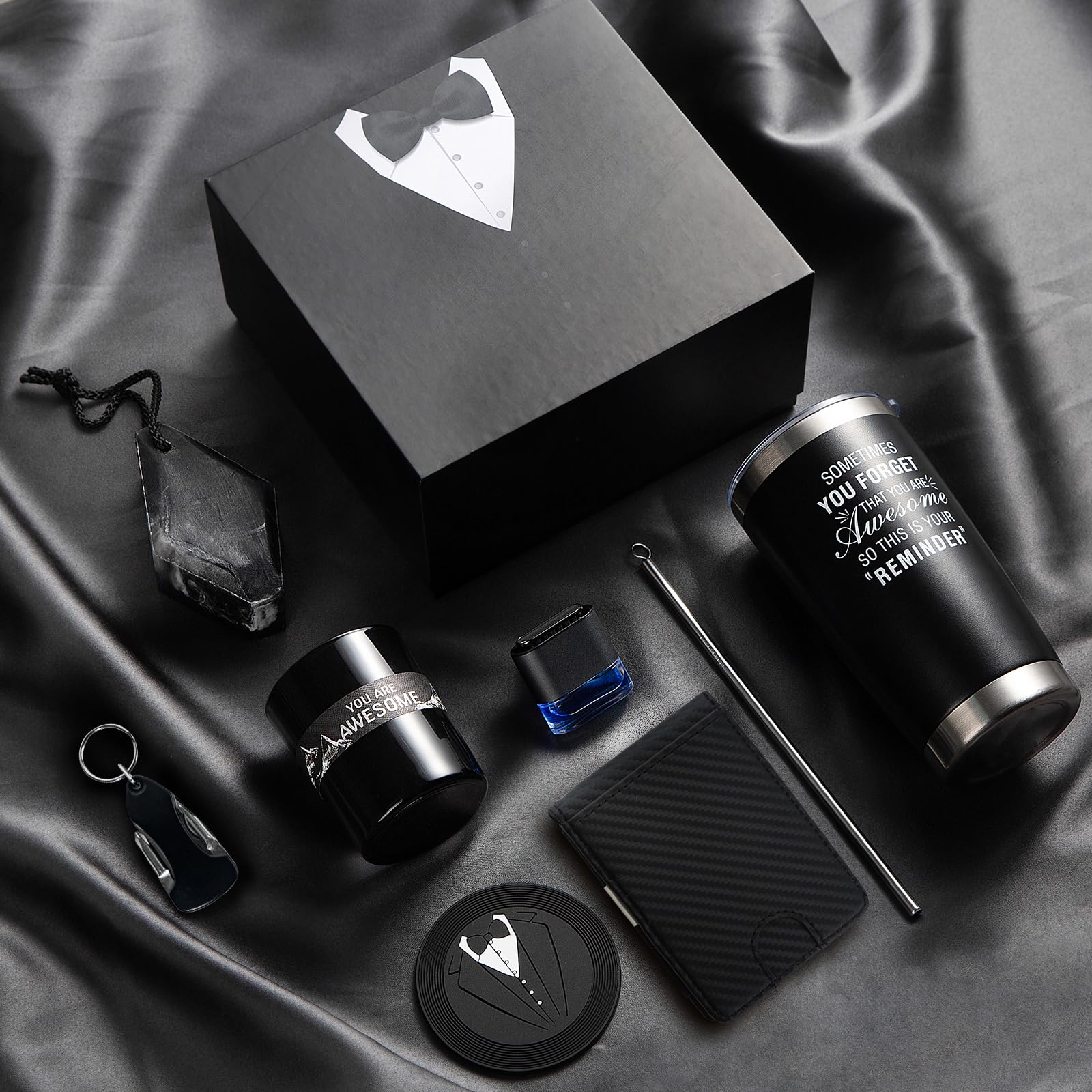 Birthday Gifts for Men Who Have Everything | 8-Piece Premium Gift Basket for Him