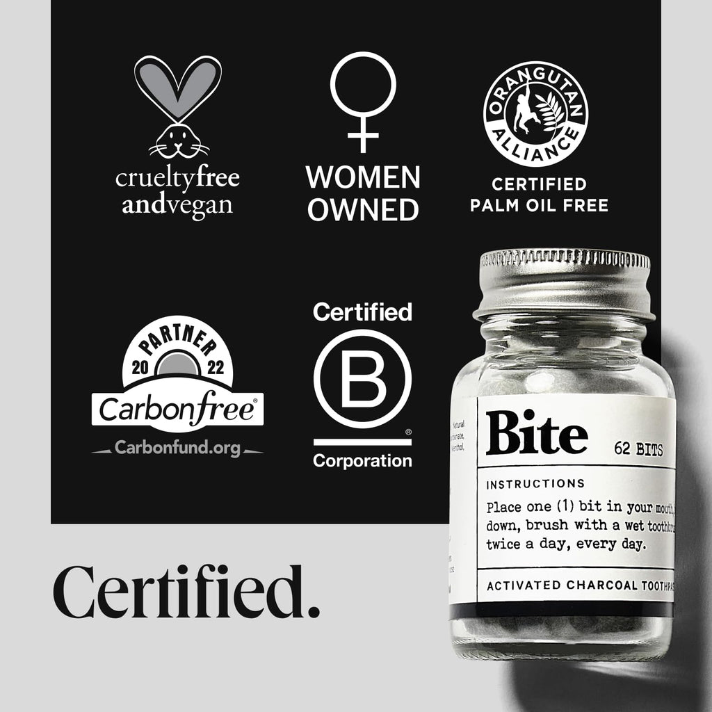 Bite Whitening Toothpaste Tablets – Nano Hydroxyapatite & Xylitol