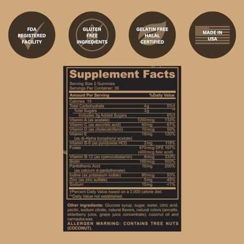 Black Girl Vitamins Once a Day – Women’s Multivitamin Gummies (60 Day, Strawberry, Vegan, Made in USA)