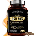 Mother Nature Black Maca 50:1 Extract – 37,500mg per Serving, 180 Vegan Capsules for Men