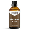 Black Rose & Oud Fragrance Oil – ESSLUX 100 ml (3.3 oz) Premium Scent for Diffusers, Candles, Soap