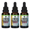 Amazing Herbs Premium Black Seed Oil - Cold Pressed, Gluten Free & Non-GMO - Digestive Health, Immune Support, Brain Function (1 oz) Pack of 3