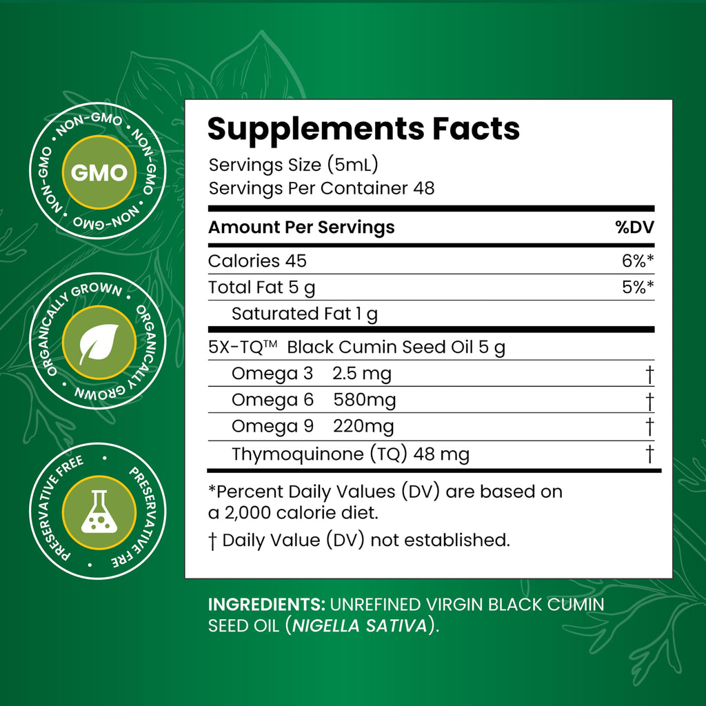 Amazing Herbs Premium Black Seed Oil - Cold Pressed, Gluten Free & Non-GMO - Digestive Health, Immune Support, Brain Function (1 oz) Pack of 3