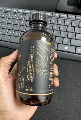 7 Seeds Cold Pressed Black Seed Oil - 240 ml Cold Pressed Nigella Sativa Liquid for Immune Support, Inflamation Support, Digestion, Hair & Skin (8 Fl Oz)