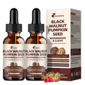 2-Pack Black Walnut Wormwood Clove Cleanse Drops - 23-in-1 Gut Health, Raspberry Flavor, 4 oz