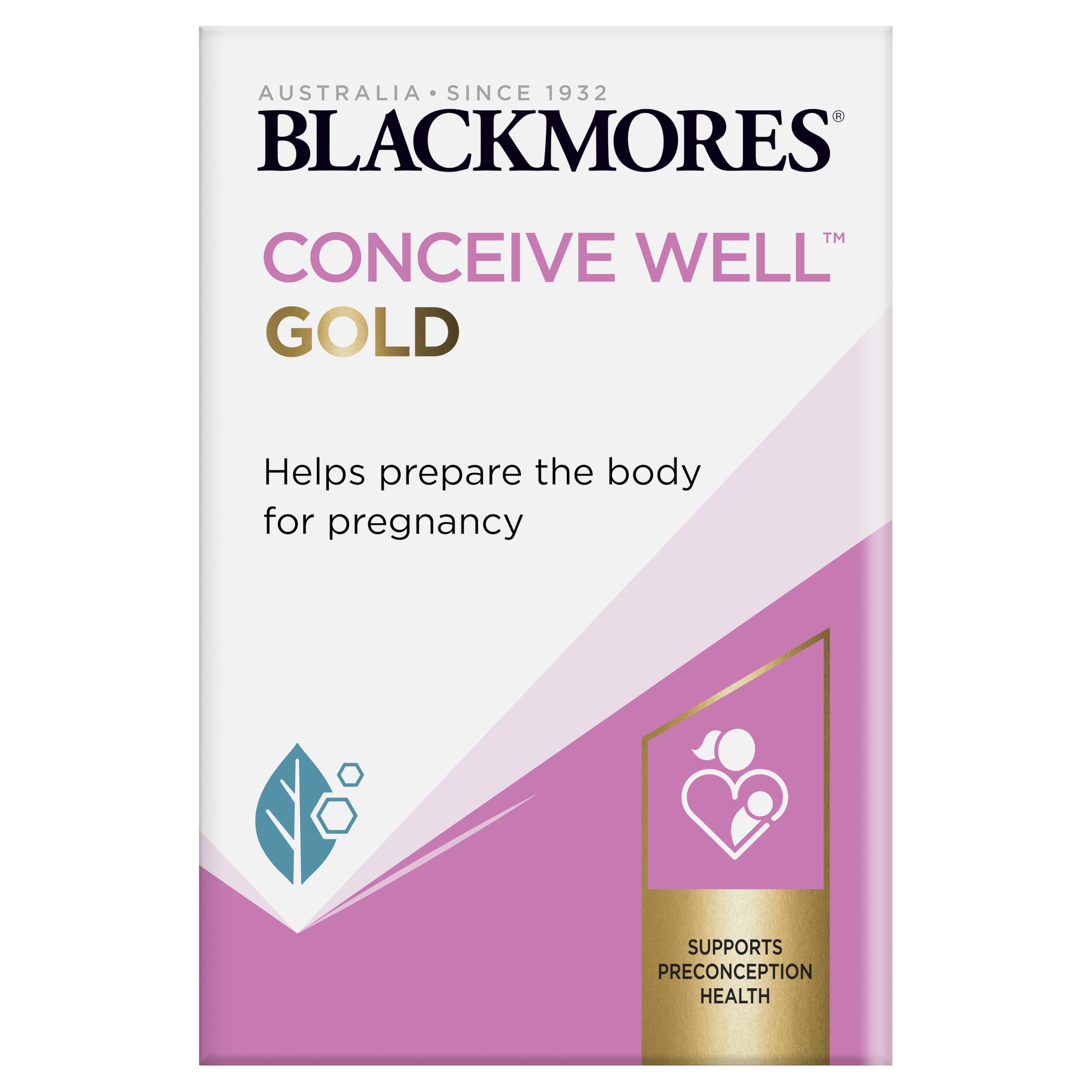 Blackmores Conceive Well Gold – 28 Tablets + 28 Capsules | Prenatal Vitamins