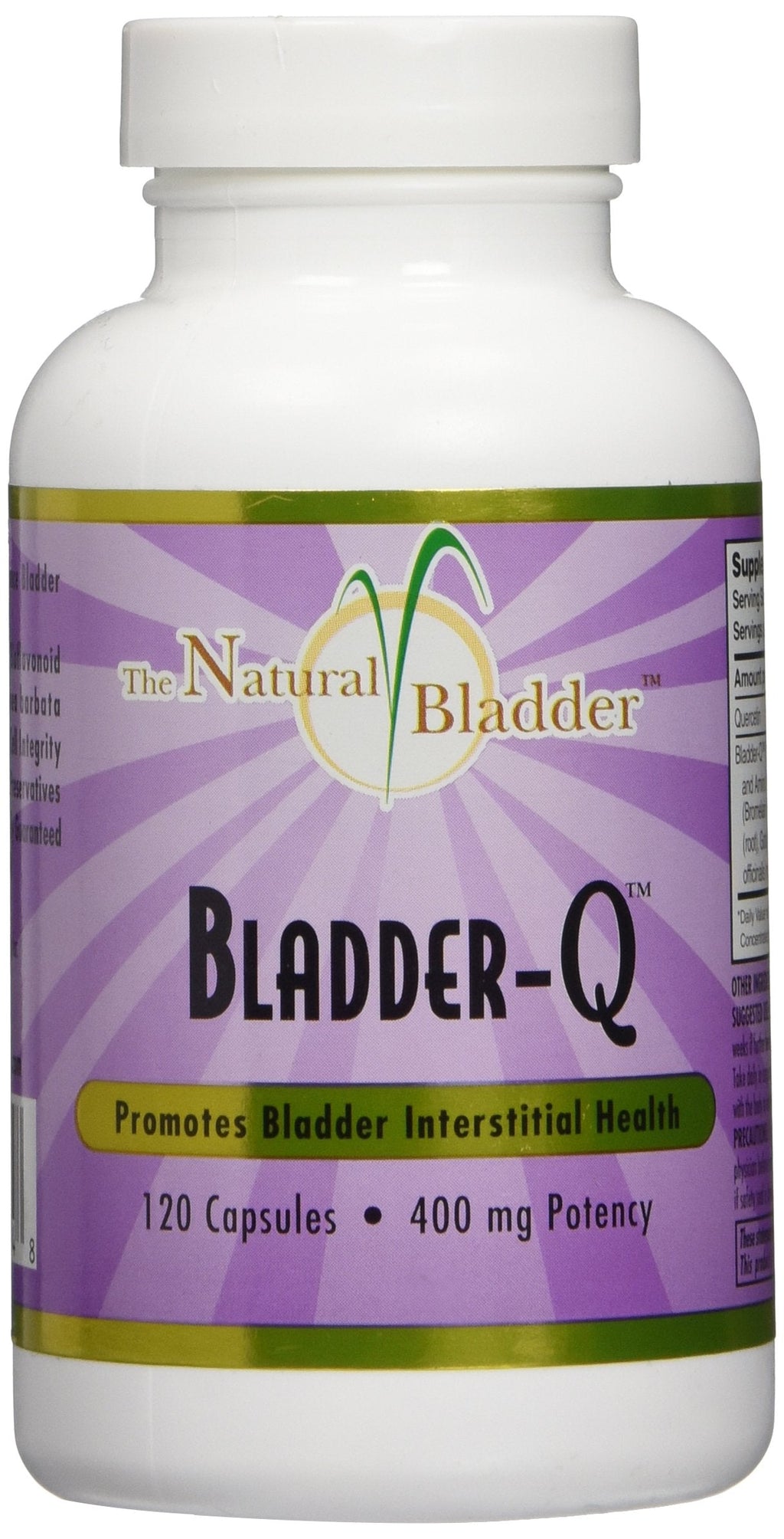 Bladder-Q 400 mg | 120 Capsules – All-Natural Bladder Support
