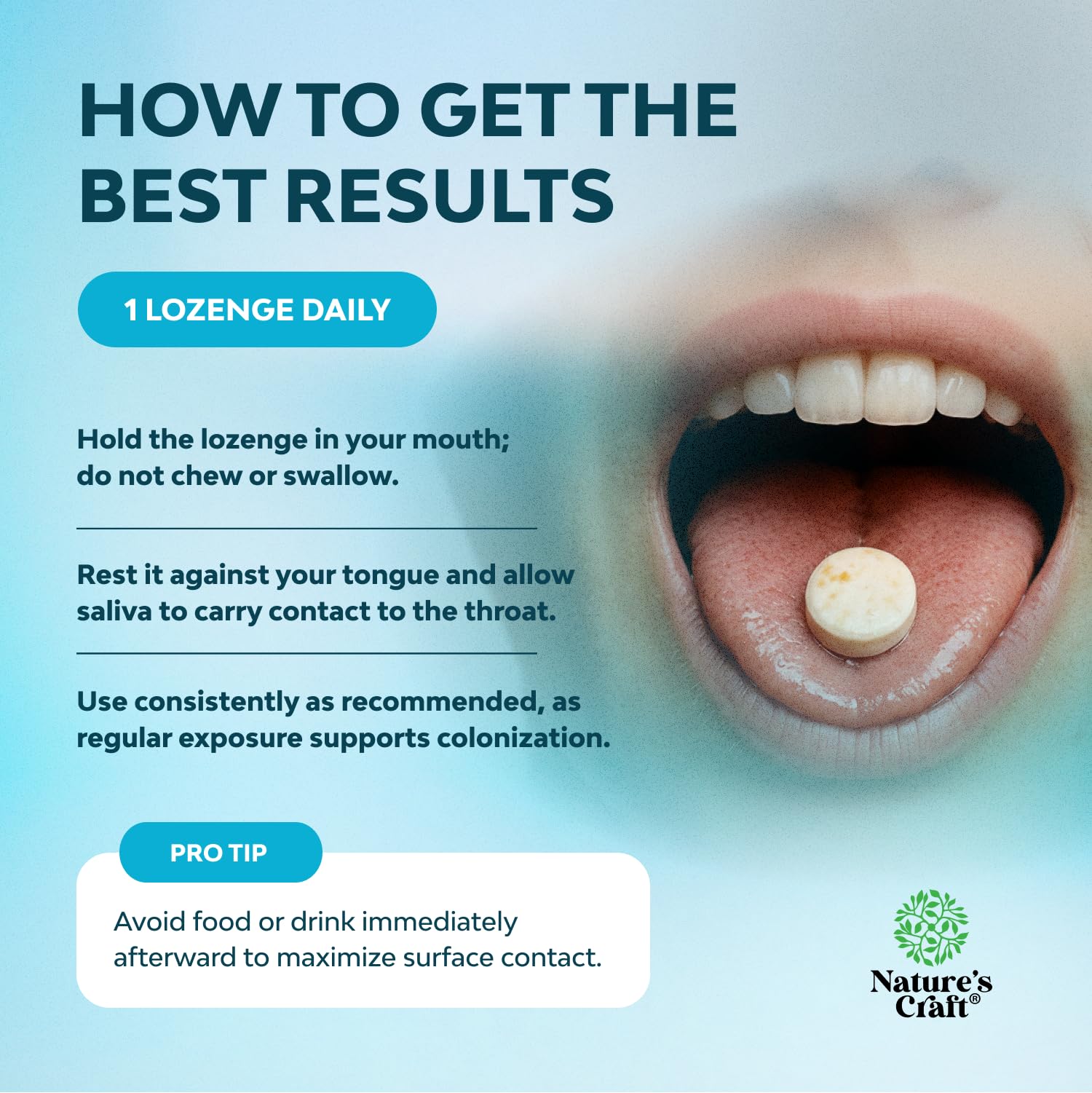 Oral Probiotics for Teeth & Gums - BLIS K12 Mint Lozenges 60ct