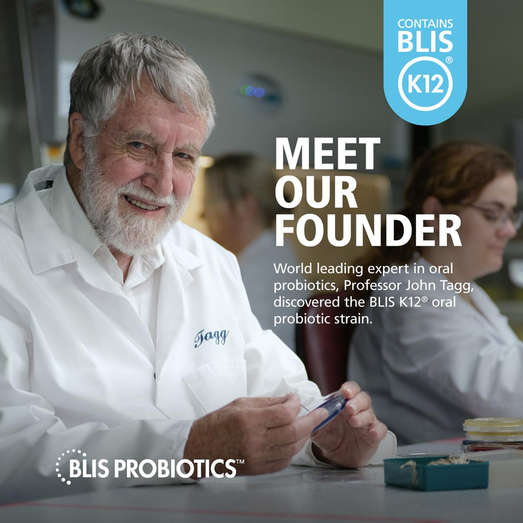 BLIS ThroatHealth K12 Probiotics - Immune & Throat Support, Vanilla, 60 Lozenges, 2.5B CFU