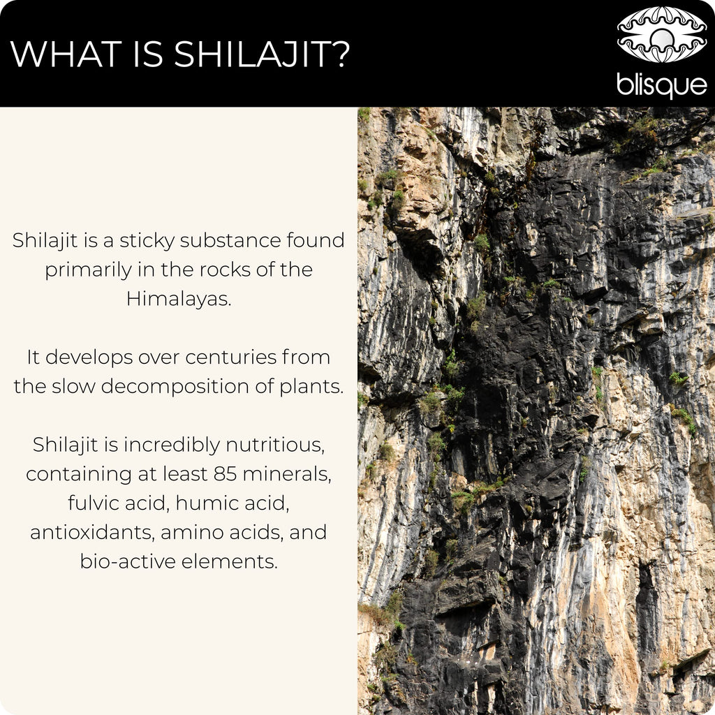 Blisque Shilajit Resin - Organic Himalayan Supplement for Women’s Health | 60g