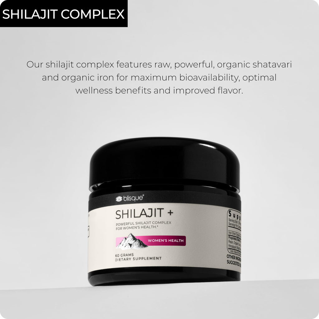 Blisque Shilajit Resin - Organic Himalayan Supplement for Women’s Health | 60g