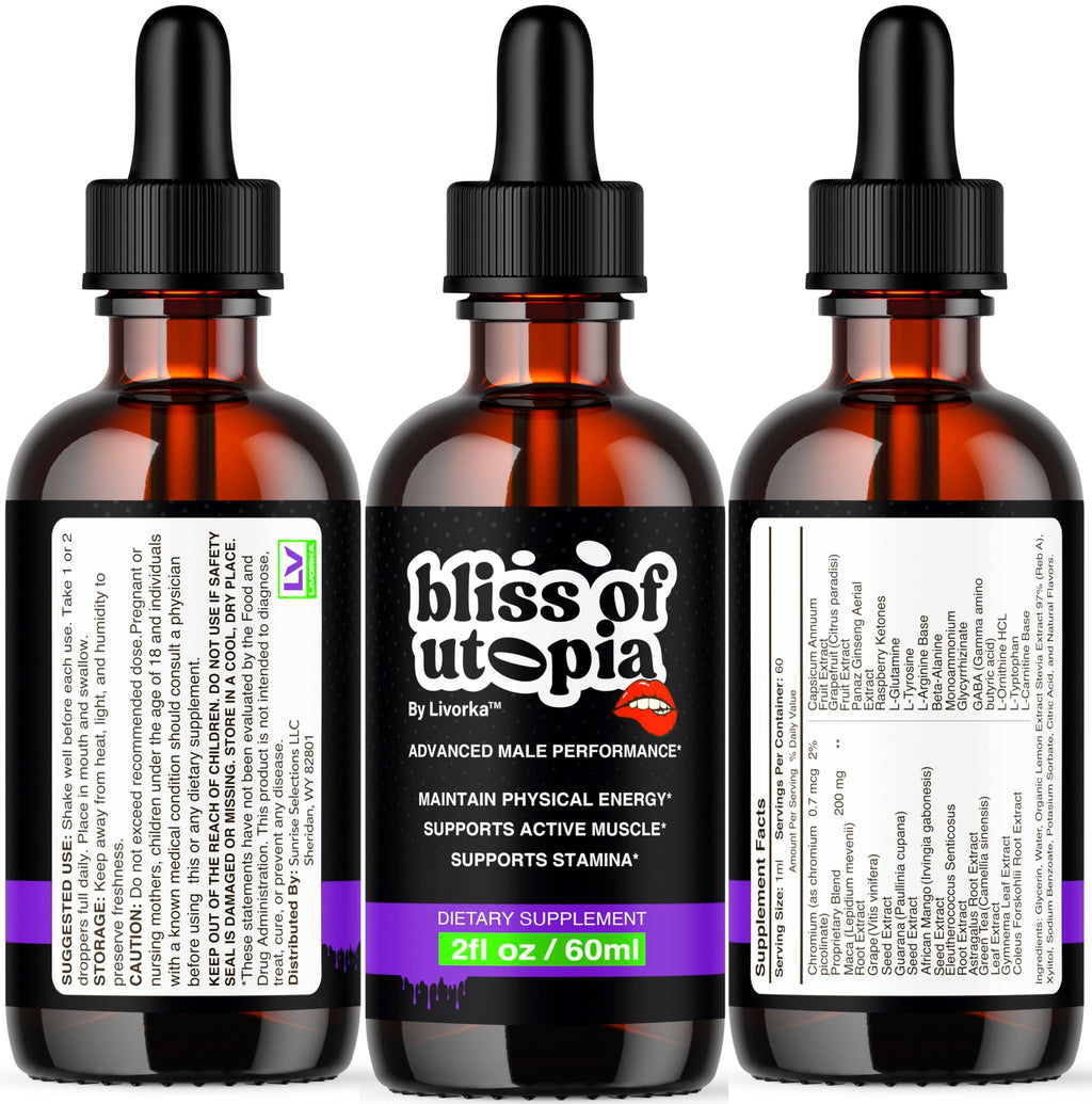 Bliss of Utopia Drops | Official Liquid Formula - Premium Energy Drops