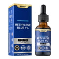 Blissta USP Pharmaceutical Grade Methylene Blue 1% Solution – Third-Party Lab Tested, Formaldehyde-Free, Heavy Metal Free – Nootropic & Cognitive Support – 30ml